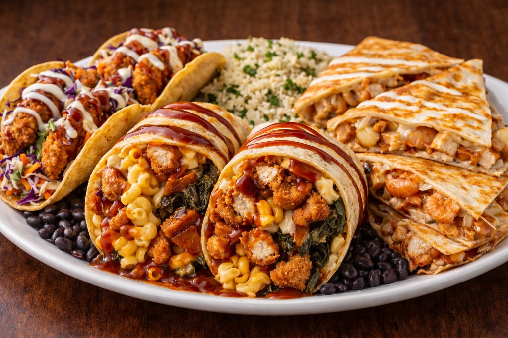 Tacos, loaded burritos, and bowls — Mexican fusion